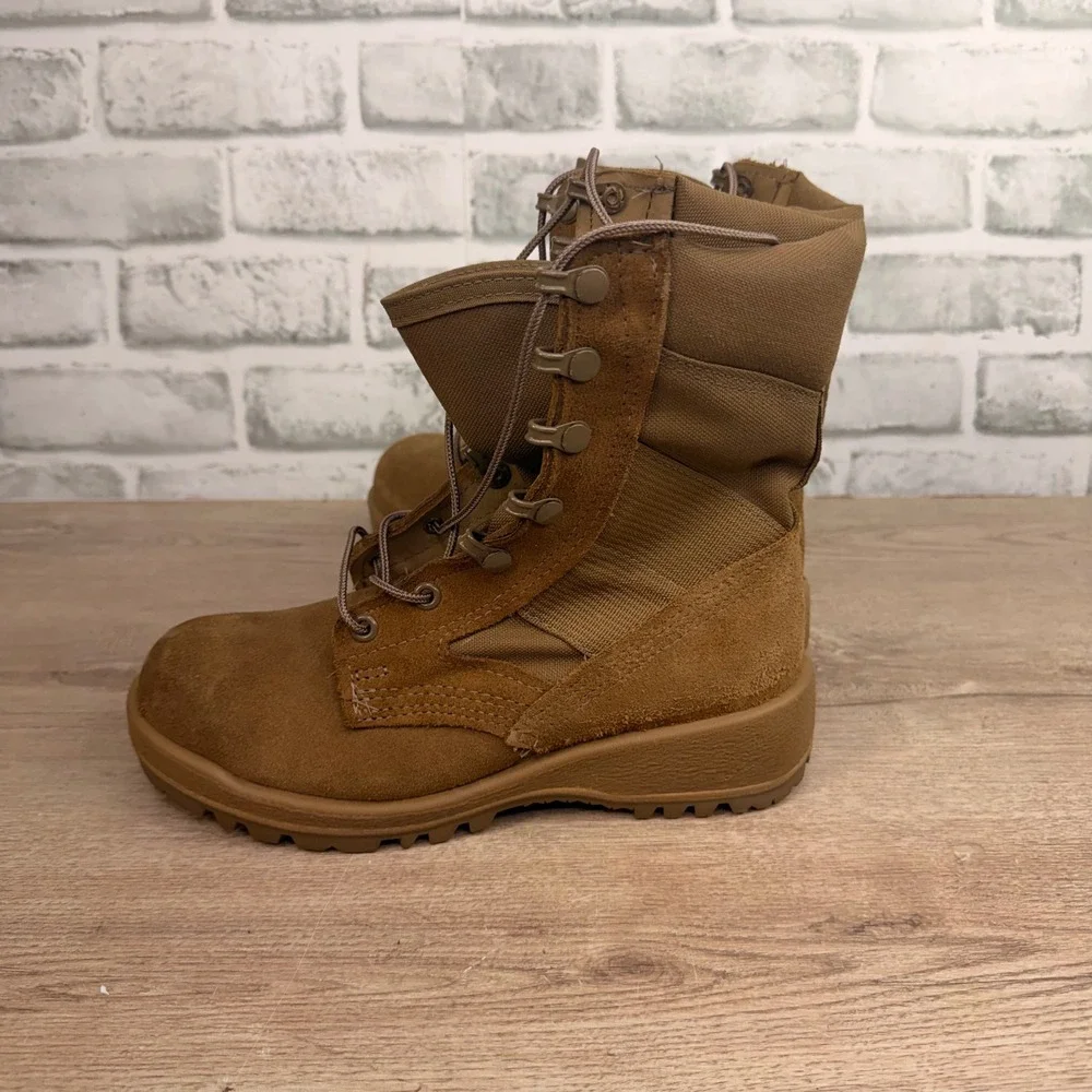 Bates Tactical Combat Boots Vibram Sole Tan Mens 3.5 W